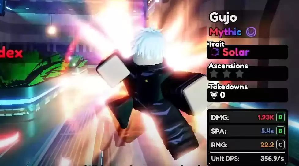 Anime Vanguards Gojo - эволюция юнита Gujo