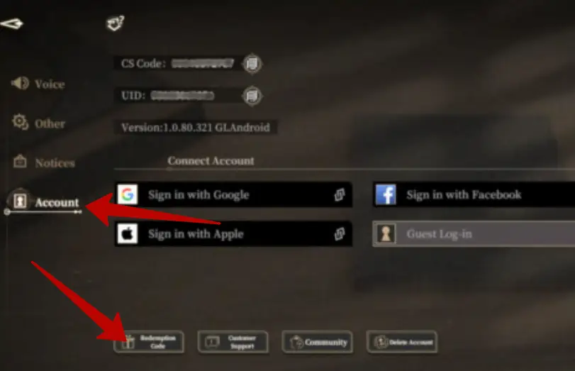Куда вводить коды в Black Beacon?