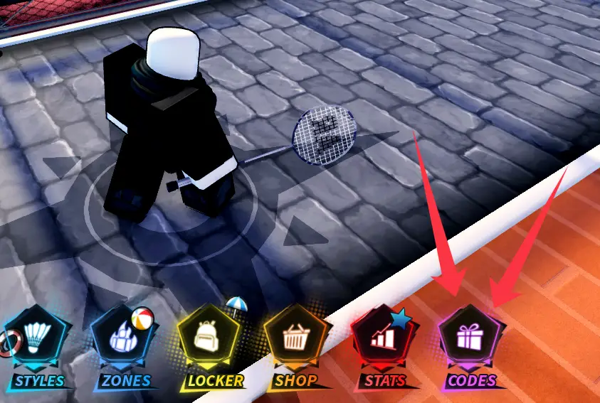 Where to enter Anime Racket codes