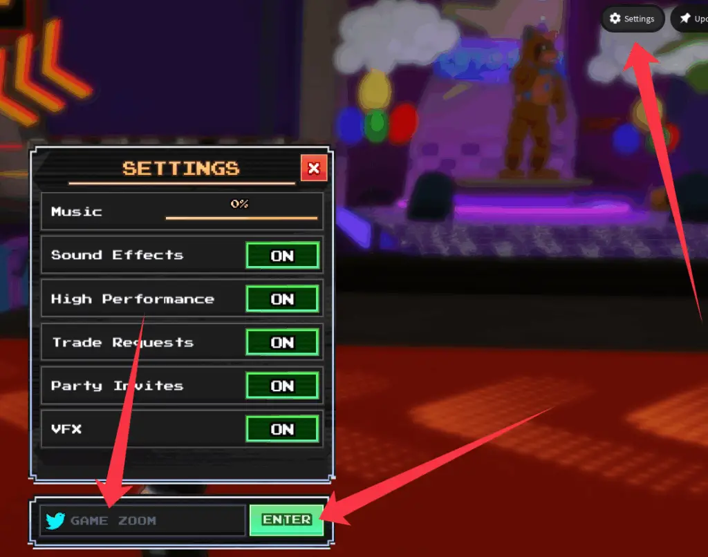 Куда вводить Five Nights TD 2 коды?