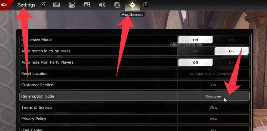 Куда вводить коды в Duet Night Abyss?