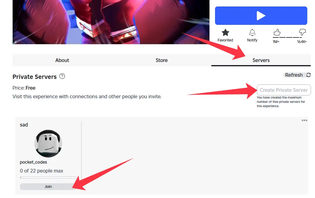 Как создать приватный сервер в Роблокс