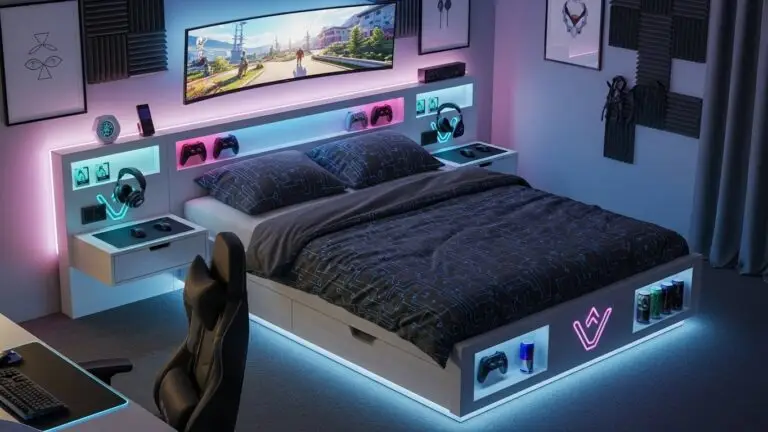 Двуспальные кровати для геймеров — комфорт после долгих сессий