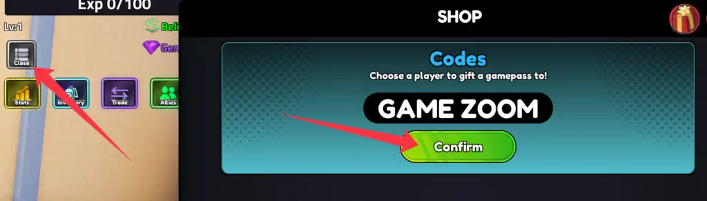 Куда вводить Heaven Piece коды?