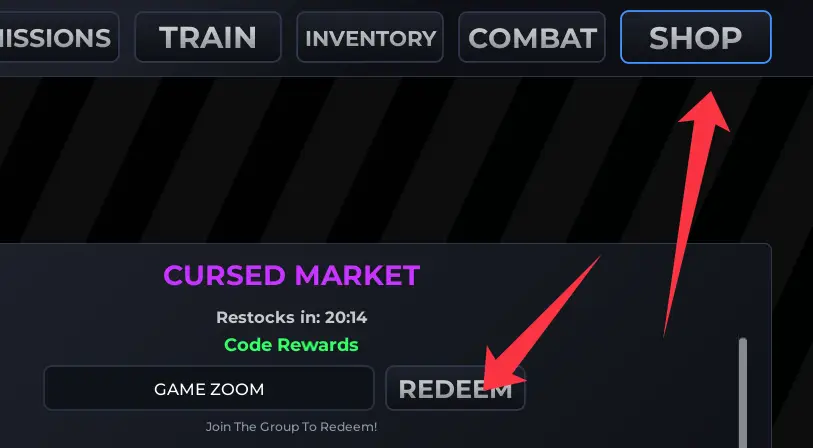 Куда вводить Jujutsu Kaisen Incremental коды?