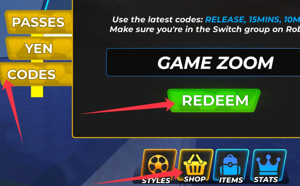 Куда вводить Tsubasa: Soccer коды?